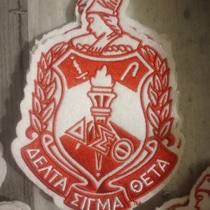 Crimson and Cream Ltd Edition Chenille DST Shield/Crest Patch for Sew/Embroidery